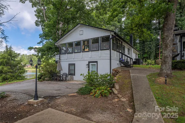 a house with trees in the background