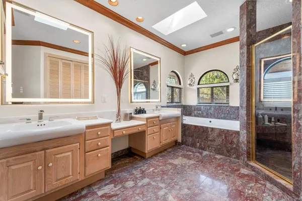 a view of balcony with wooden floor