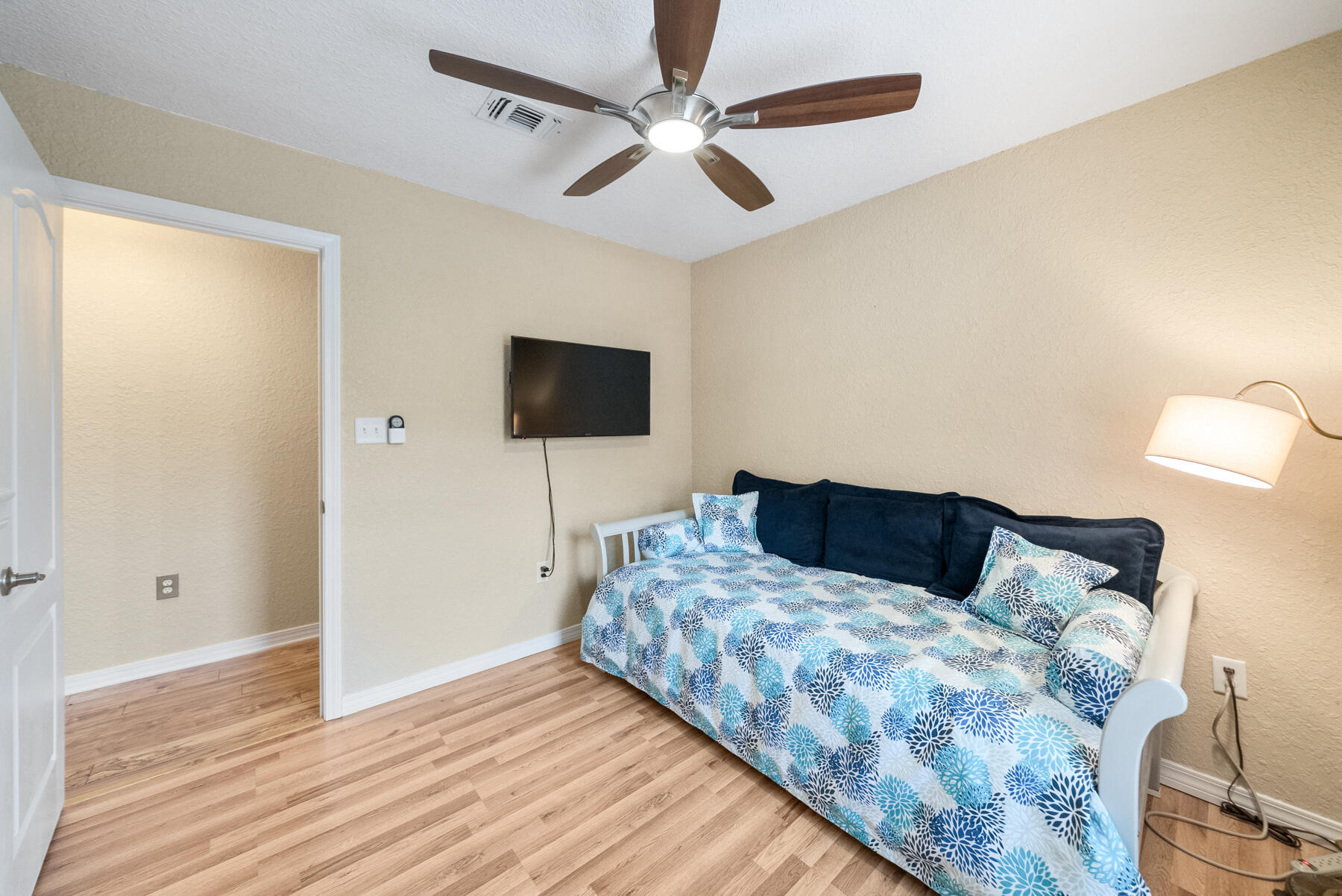 130 Shipwreck Road Santa Rosa Beach, FL 32459 - Photo 66 of 76 a bedroom with a bed and a flat screen tv