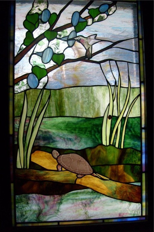 349 Scott Road Cumberland, RI 02864 - Photo 6 of 38 Stained Glass depiction of nature