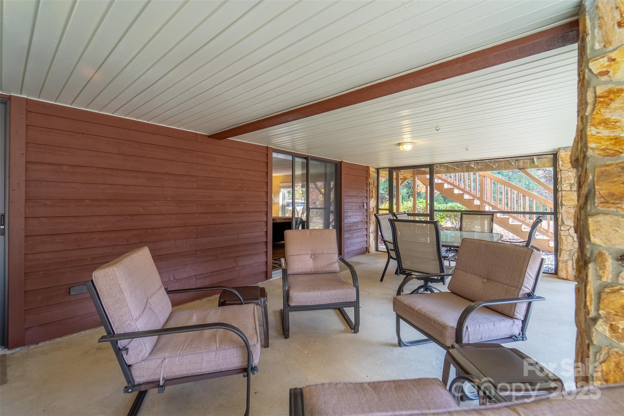 2311 Alarka Road Bryson City, NC 28713 - Photo 42 of 47 a balcony with outdoor seating