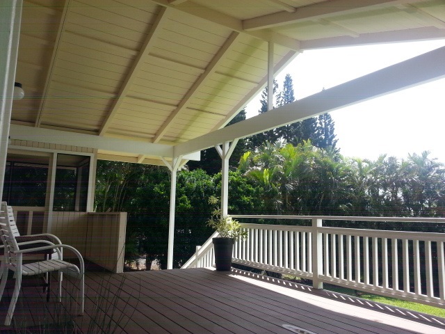 570 West Kuiaha Road, Unit 1 Haiku, HI 96708 - Photo 10 of 27 a view of backyard with deck and outdoor seating