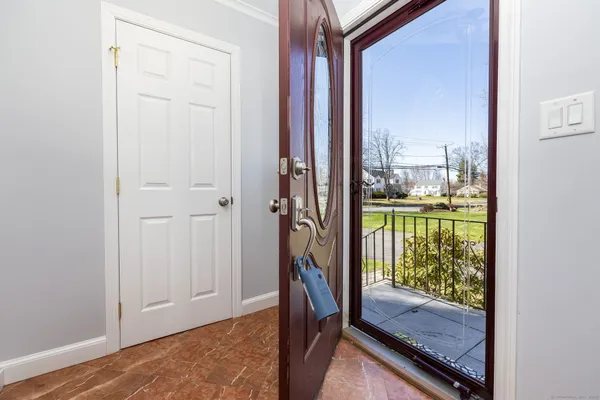 a view of front door