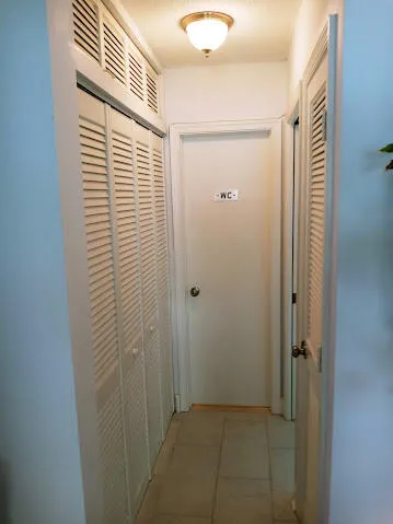 a view of closet area