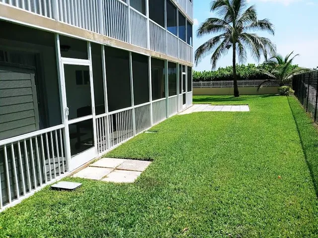 a view of a backyard with a garden