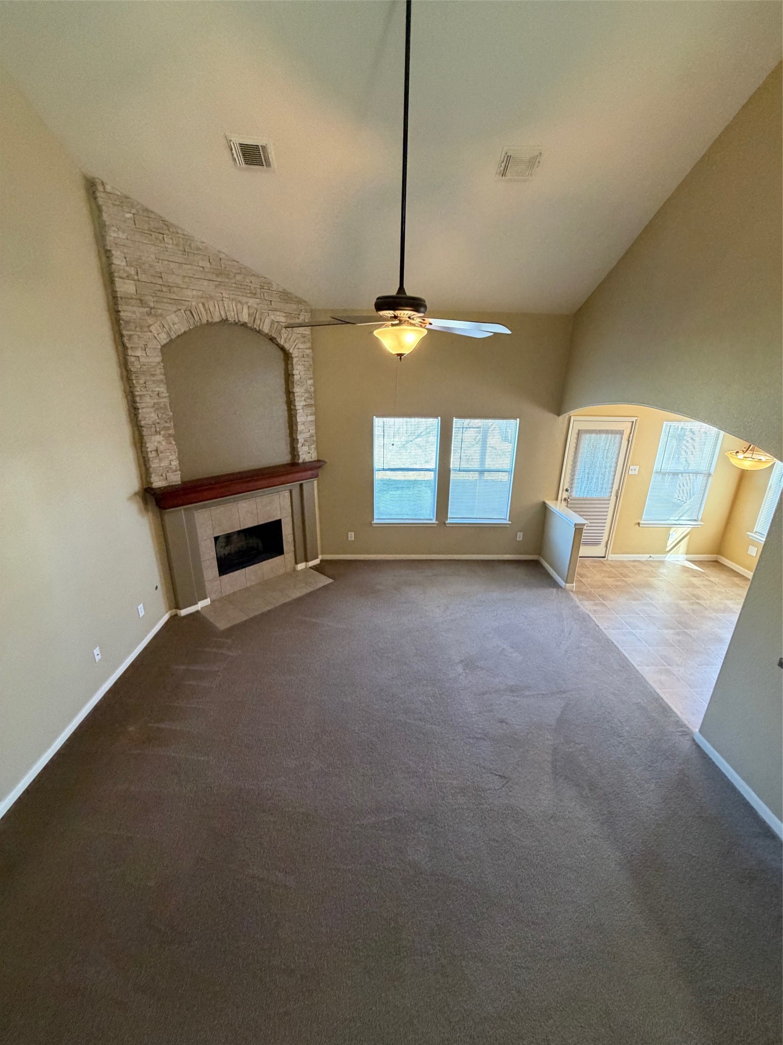 25214 Spring Iris Lane Katy, TX 77494 - Photo 6 of 23 a view of a livingroom with a fireplace