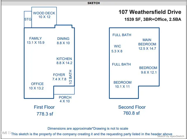 $319,000 | 107 Weathersfield Drive, Durham, NC 27713