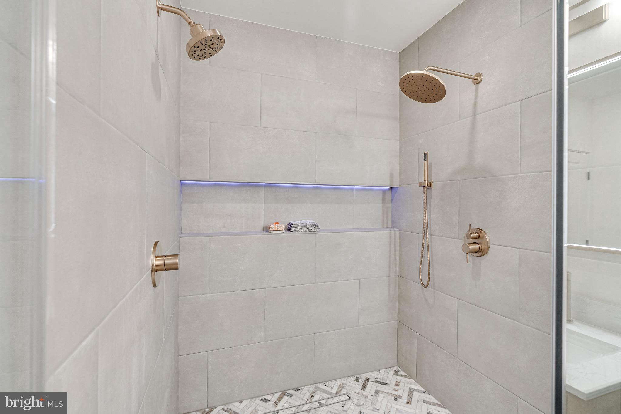 4820 5th Street Northwest Washington, DC 20011 - Photo 13 of 34 Primary Bath Dual Shower Heads