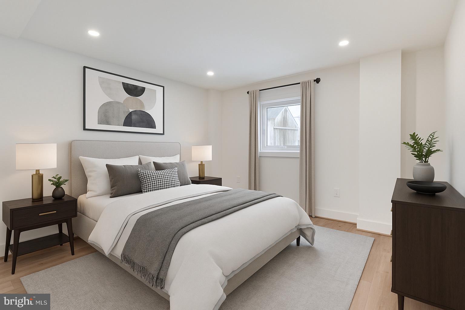4820 5th Street Northwest Washington, DC 20011 - Photo 23 of 34 Basement/Apt Bedroom 4 Virtually Staged