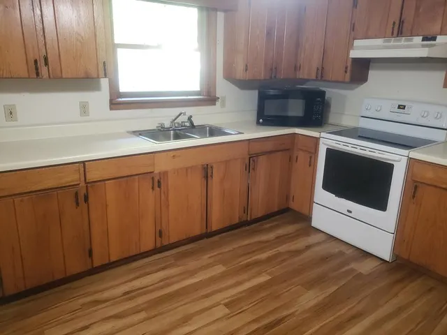 a room with a washer and dryer
