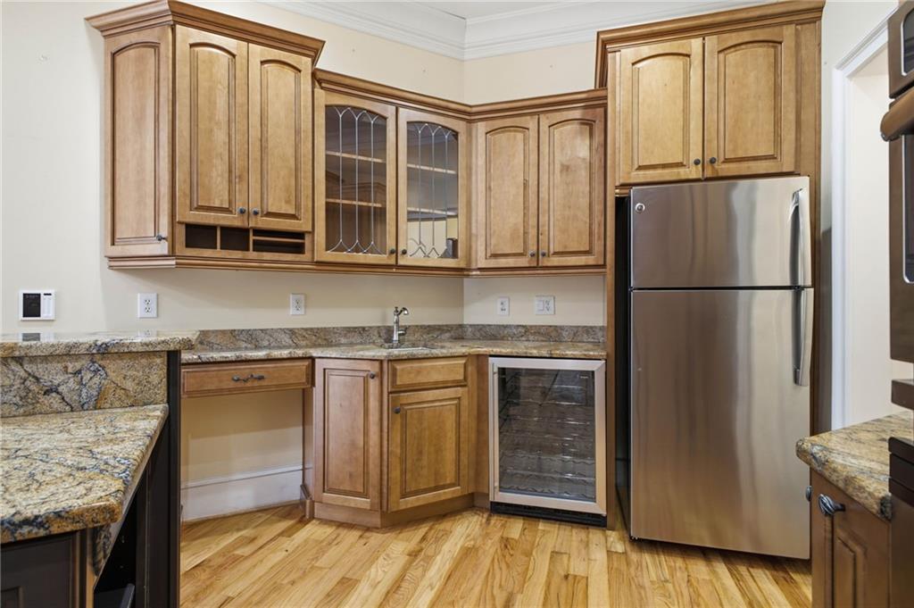5 St Andrews Way Rome, GA 30165 - Photo 20 of 75 a kitchen with stainless steel appliances granite countertop a refrigerator and a sink