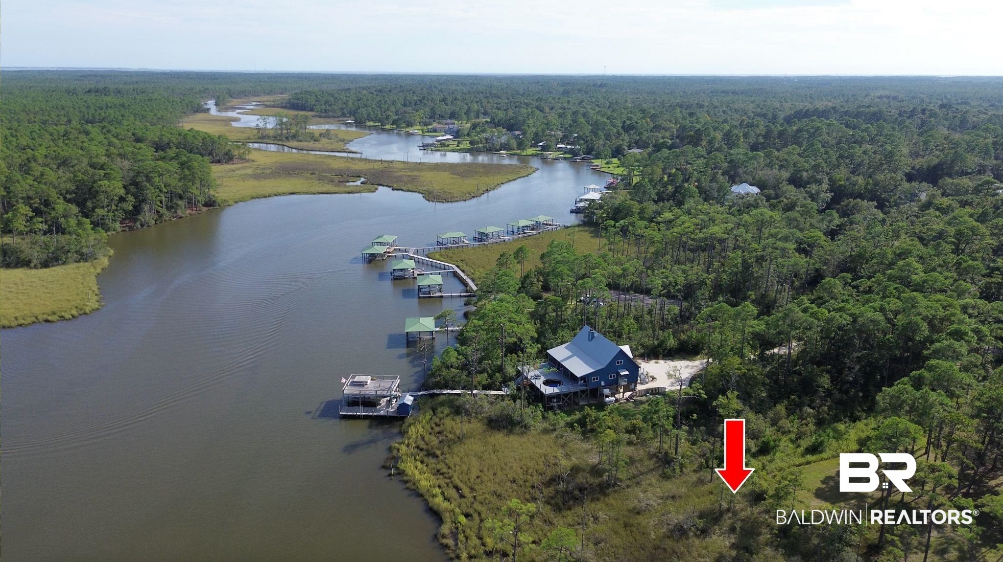0 Palmetto Point Theodore, AL 36582 - Photo 4 of 5 Birds eye view of property with a water view