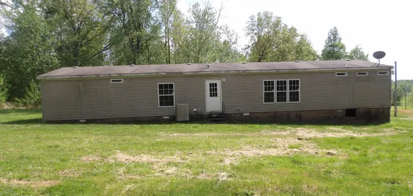 a backyard view of a house