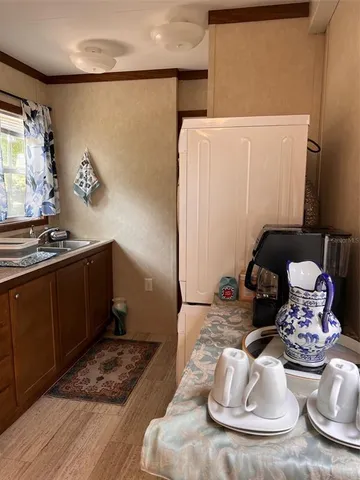 a living room with furniture and decor