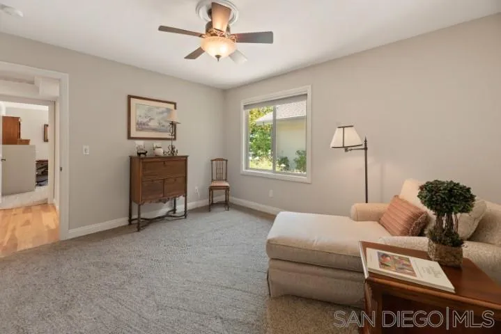 16163 Del Norte Poway, CA 92064 - Photo 11 of 22 a bedroom with furniture and a chandelier
