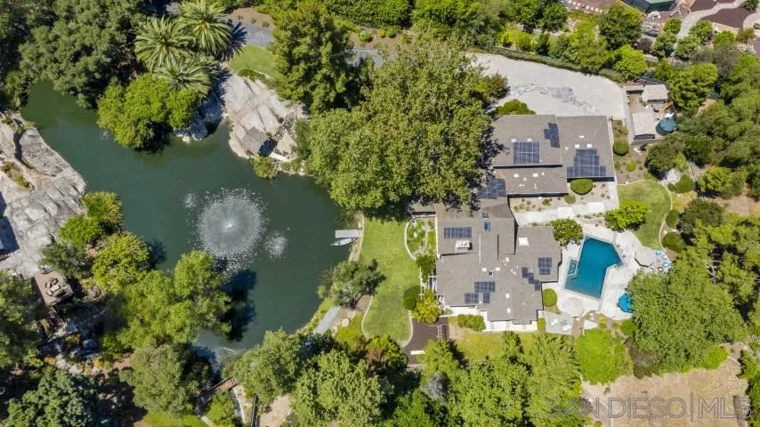 16163 Del Norte Poway, CA 92064 - Photo 2 of 22 an aerial view of residential house with outdoor space and trees all around