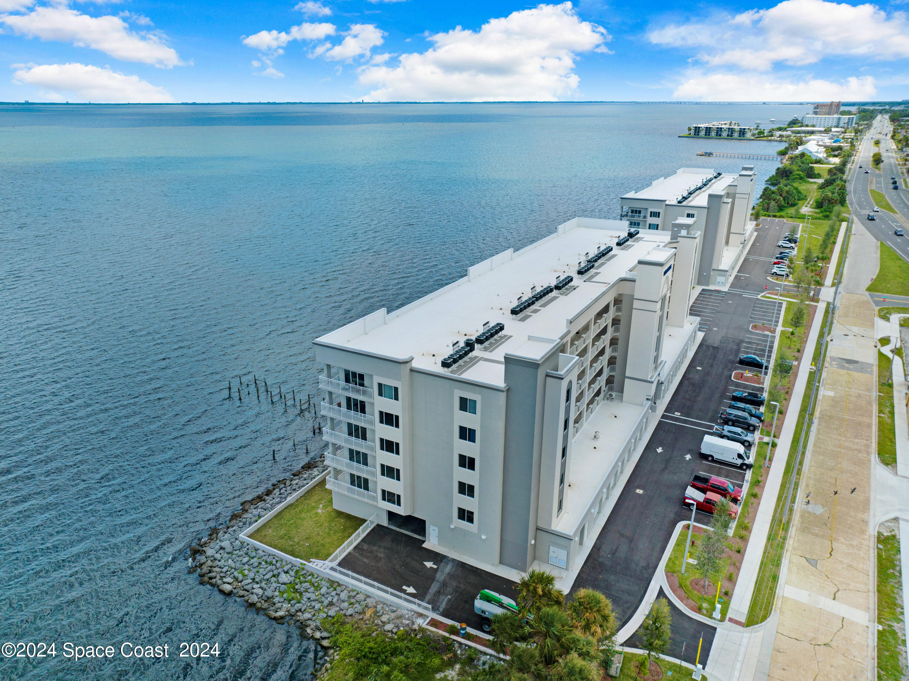 1805 Riverside Drive, Unit 606 Titusville, FL 32780 - Photo 40 of 40 a view of a balcony with an ocean