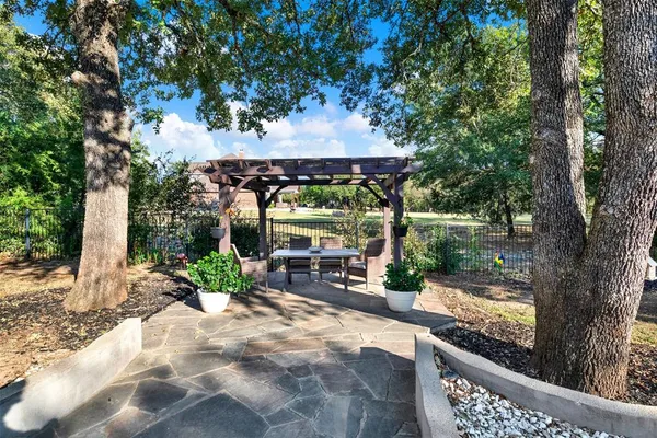 a view of a garden