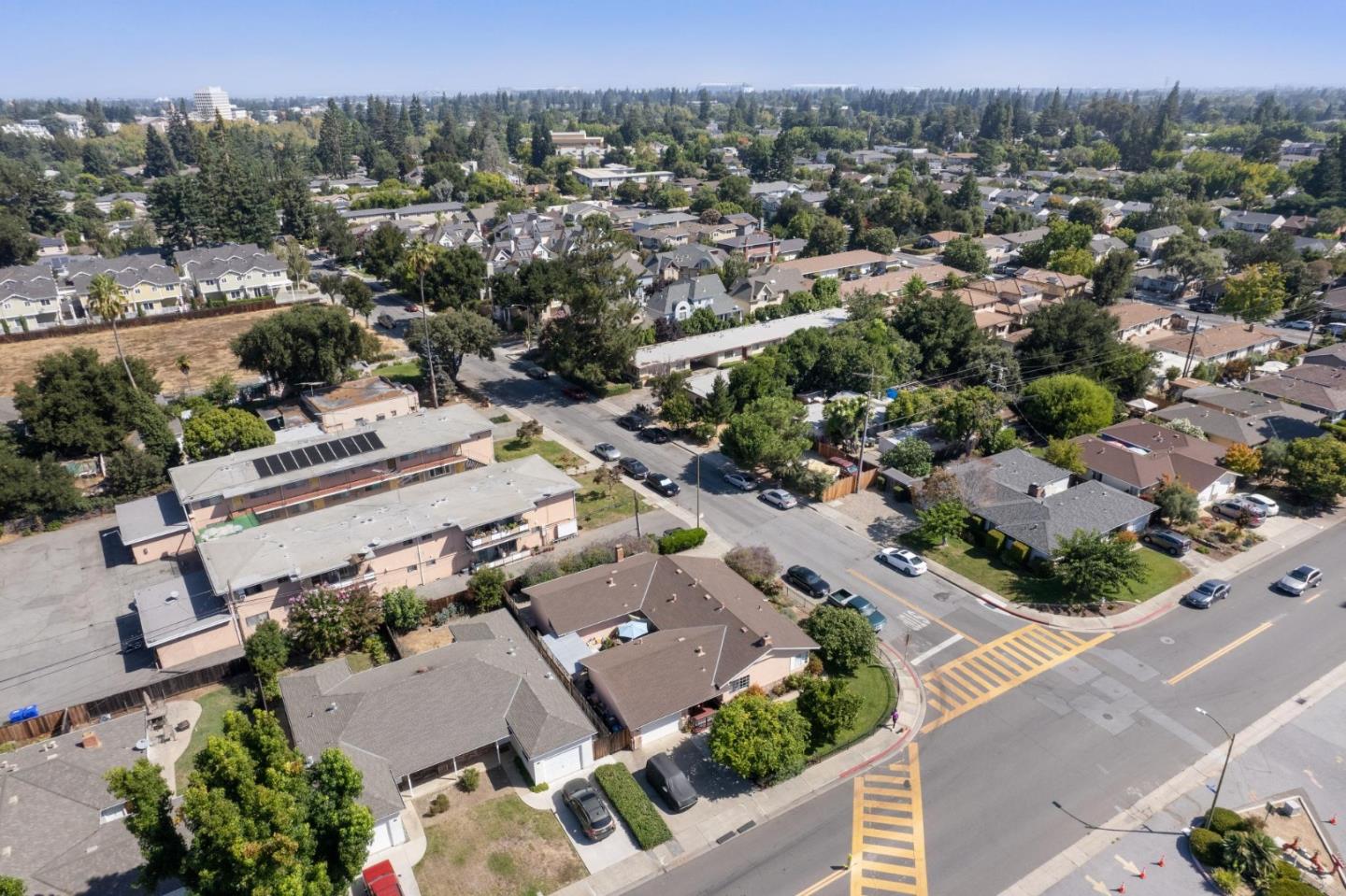 1198 Boranda Avenue Mountain View, CA 94040 - Photo 34 of 38 an aerial view of a city with lots of residential buildings