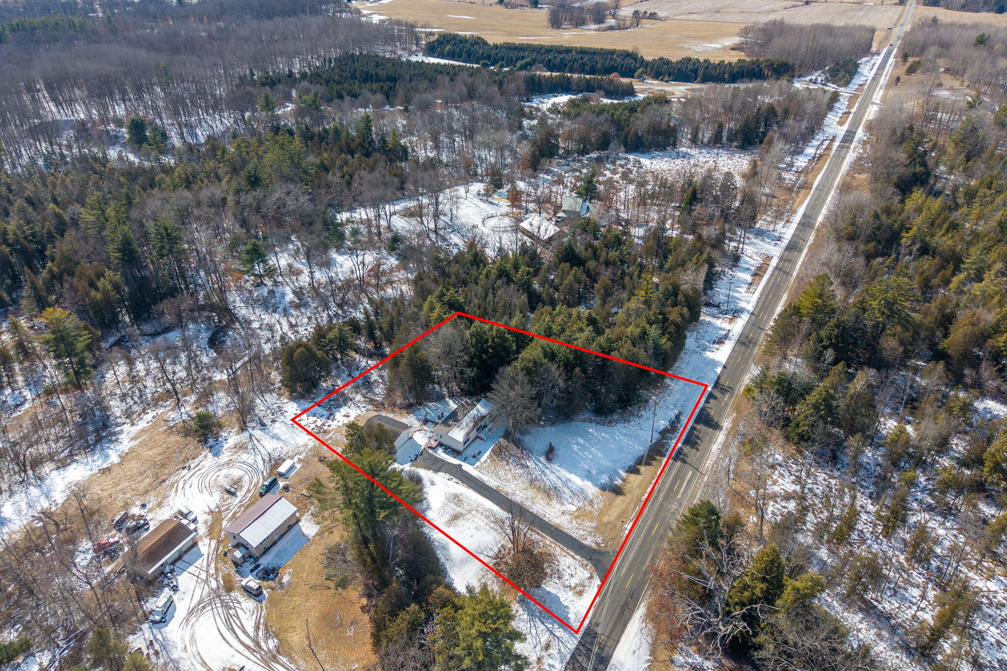 12459 Pierce Road Stanwood, MI 49346 - Photo 42 of 47 lot outline