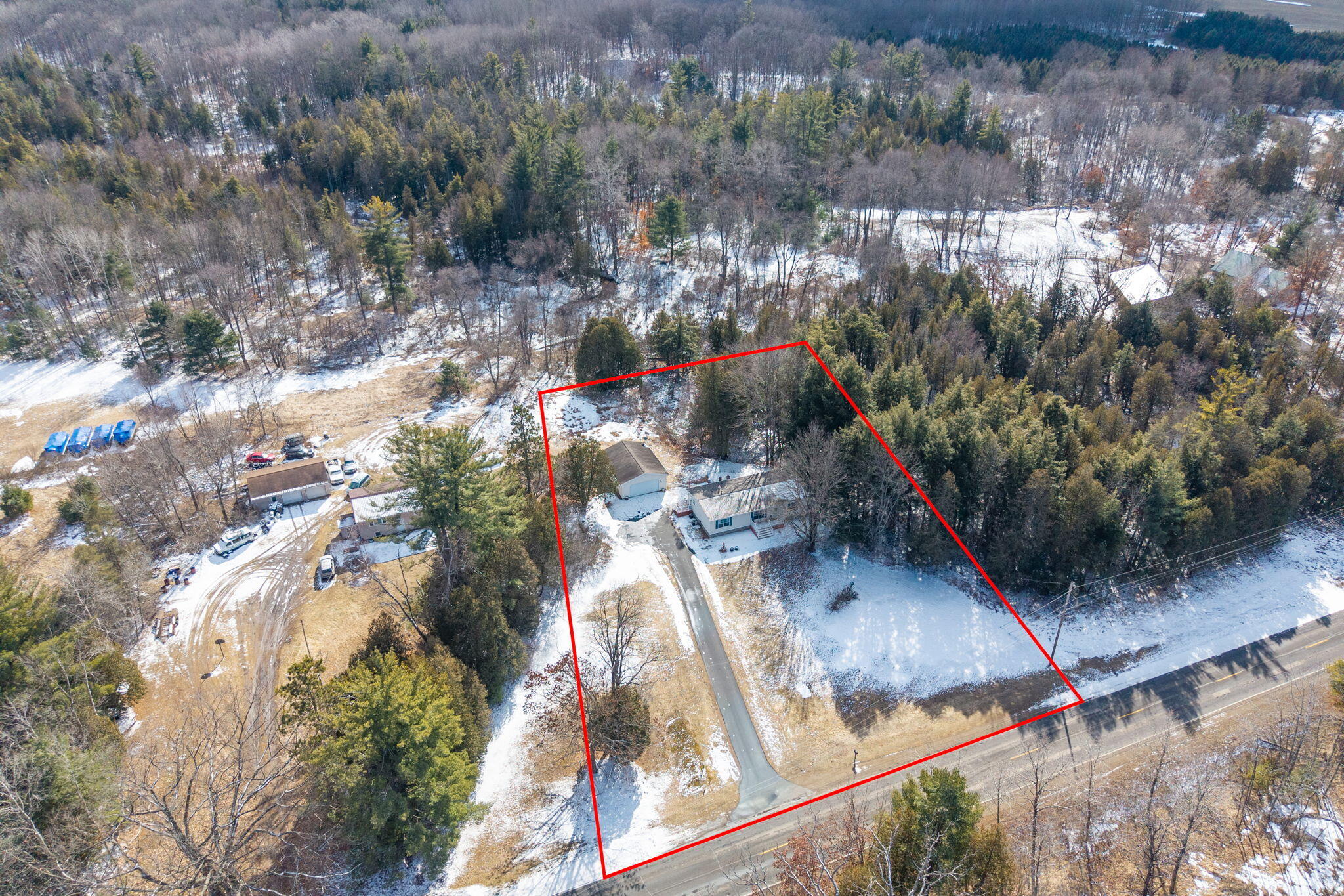 12459 Pierce Road Stanwood, MI 49346 - Photo 44 of 47 lot outline