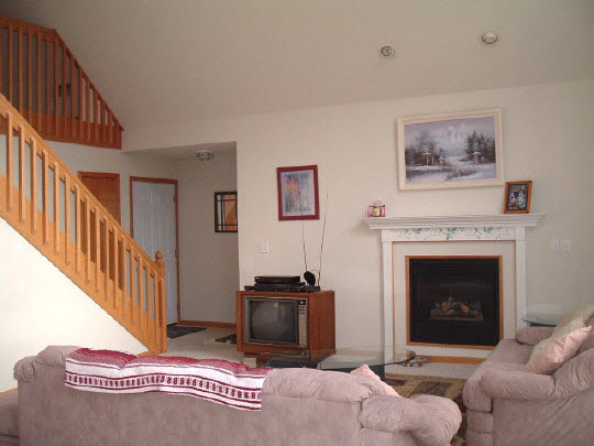705 Westmore Road Davis, IL 61019 - Photo 3 of 4 a living room with furniture a flat screen tv and a fireplace