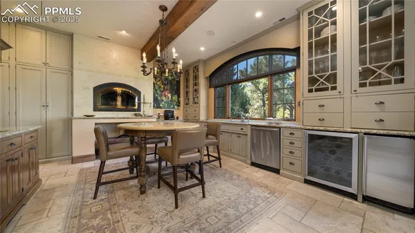 a kitchen with a sink cabinets and window