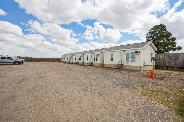 a backyard of a house