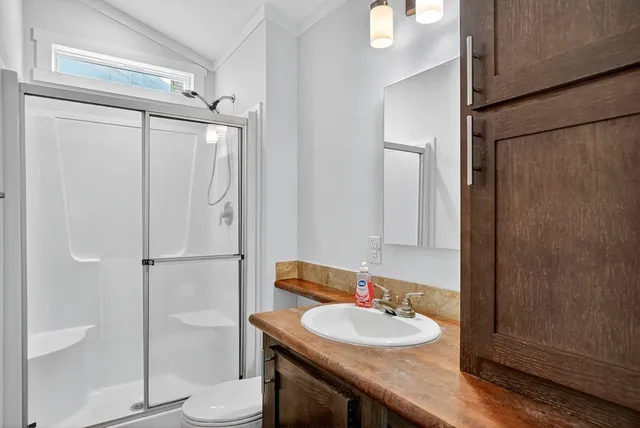 a backyard of a house