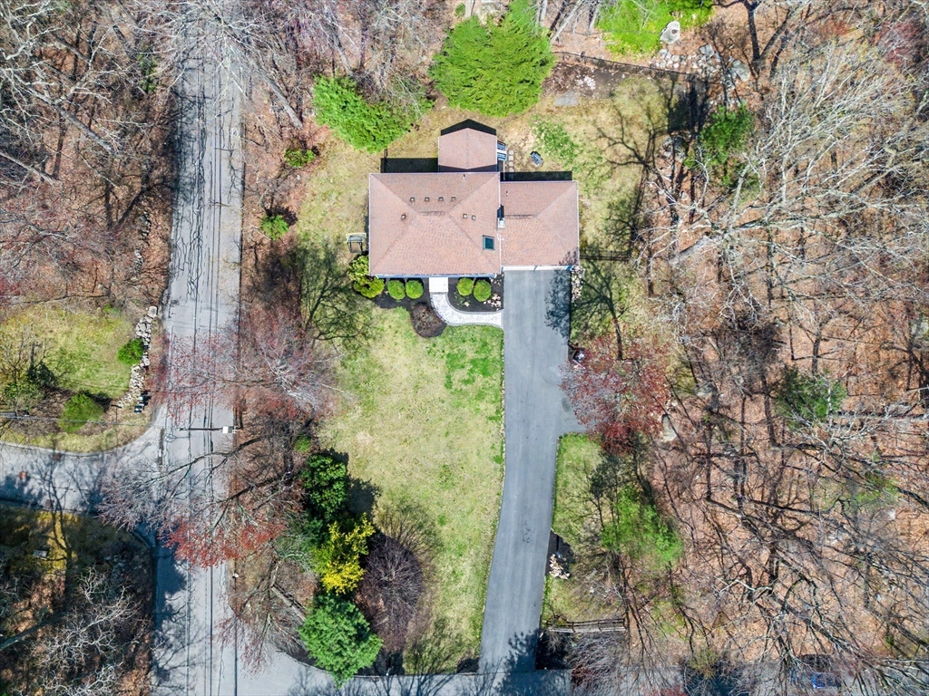 1 Coburn Road Hopkinton, MA 01748 - Photo 37 of 42 an aerial view of a house with a yard