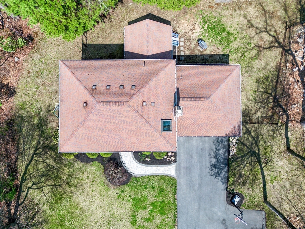 1 Coburn Road Hopkinton, MA 01748 - Photo 38 of 42 an aerial view of a house with a yard and a large tree