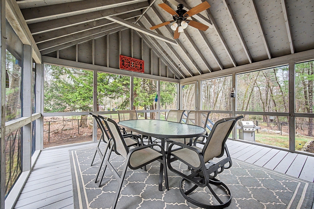 1 Coburn Road Hopkinton, MA 01748 - Photo 6 of 42 a view of a dining room with furniture window and outside view