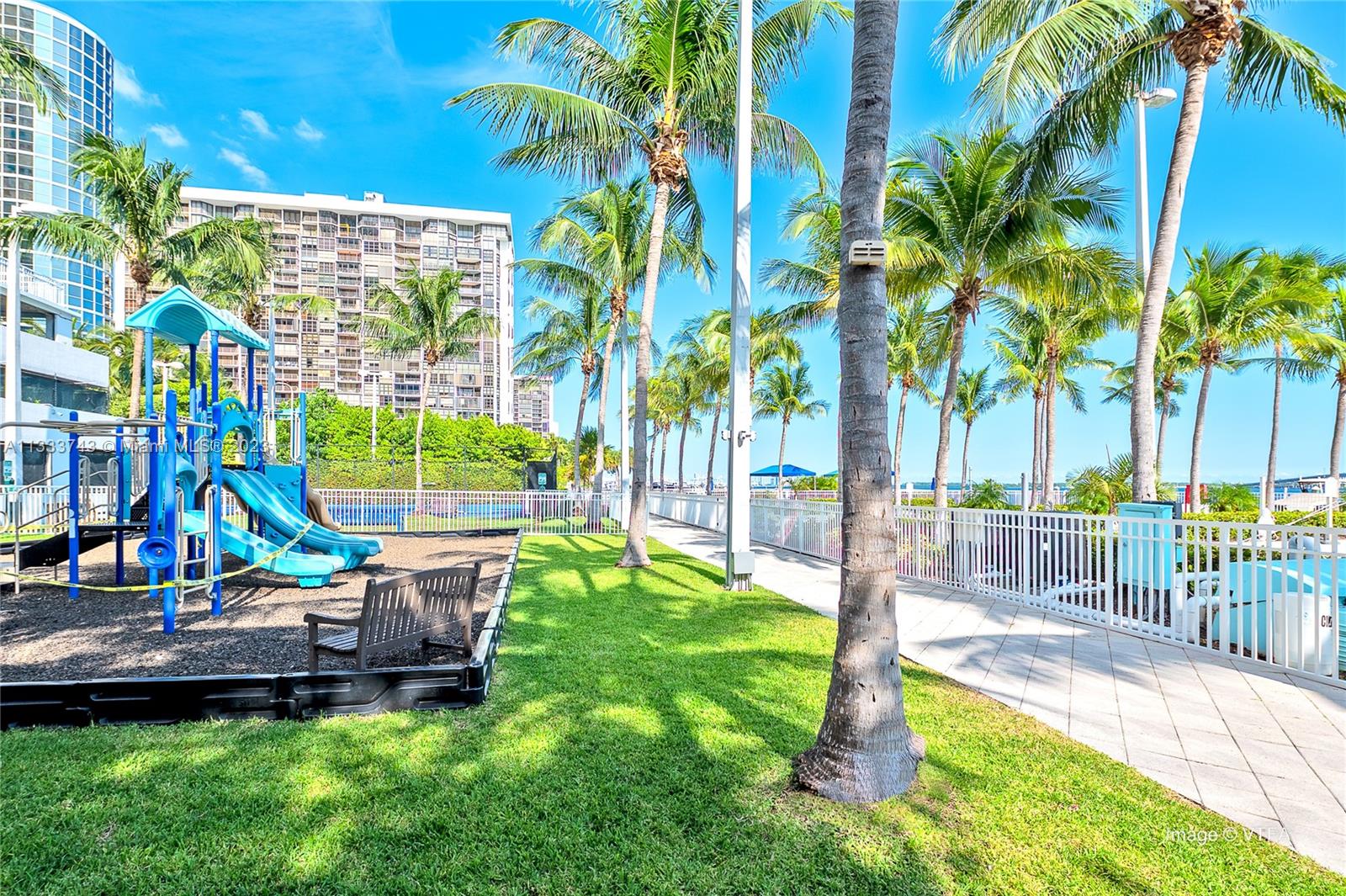 Brickell Miami, FL 33129 - Photo 31 of 44 a view of yard with swimming pool and seating