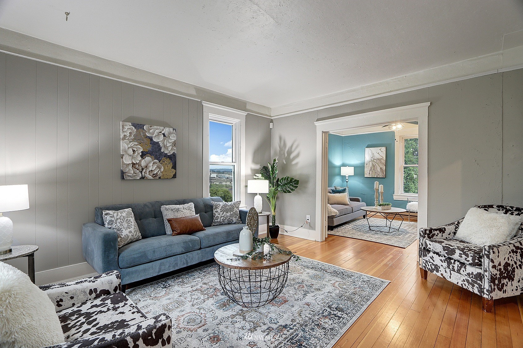 3927 Wetmore Avenue Everett, WA 98201 - Photo 5 of 26 a living room with furniture and a wooden floor