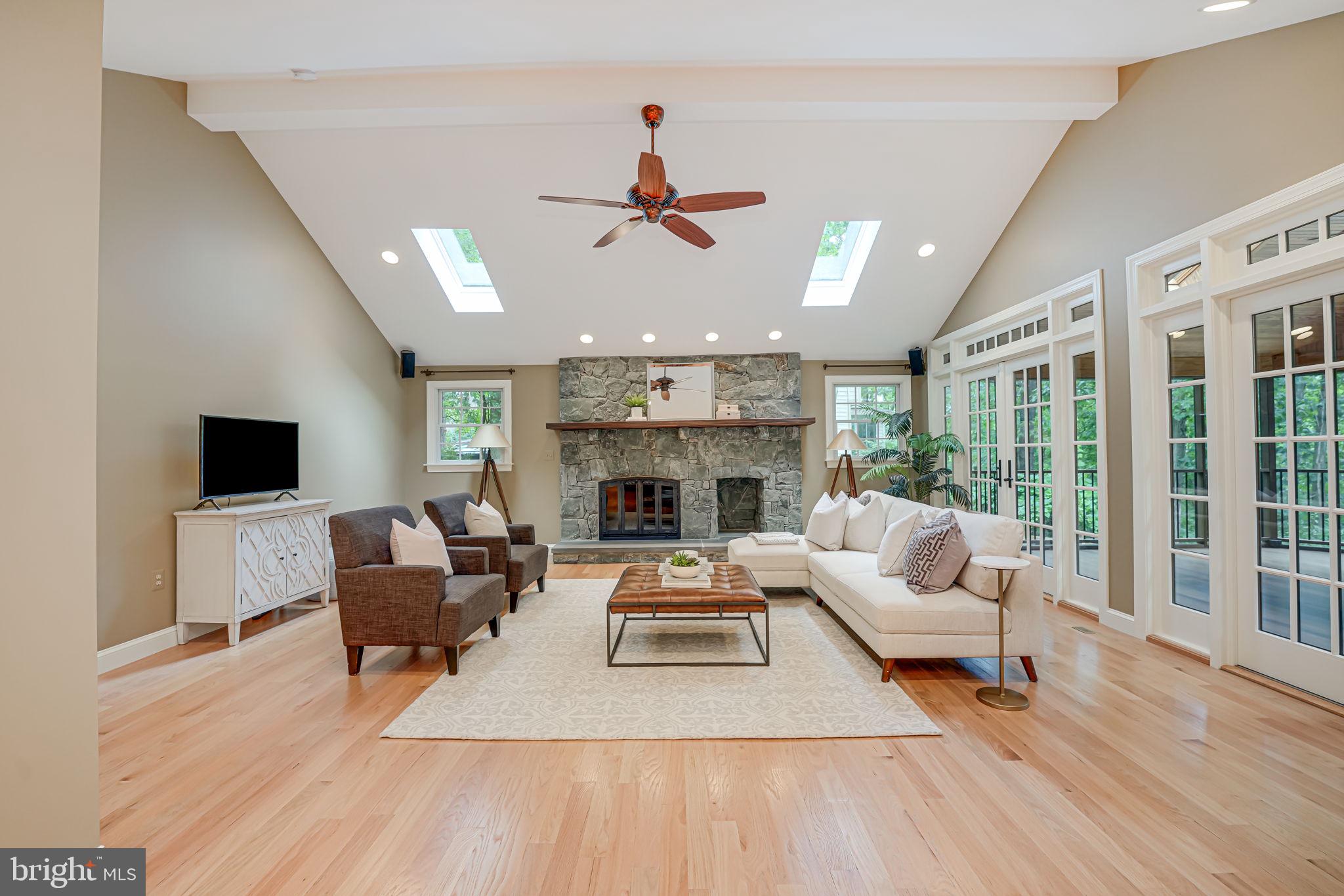 1920 Buckthorn Lane Reston, VA 20191 - Photo 3 of 77 Large Family Room Stone Fireplace