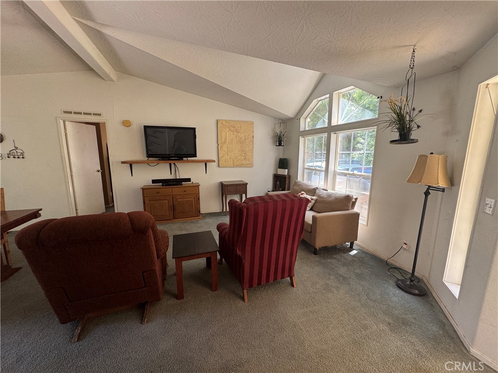80 Rasmusen Lane Junction City, CA 96048 - Photo 14 of 67 a living room with furniture a flat screen tv and a large window