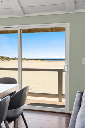 a view of backyard with a chair and a potted plant