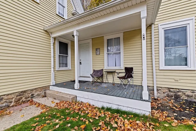 a house view with a outdoor space