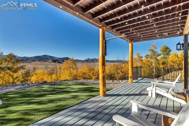 a view of a ocean with a mountain