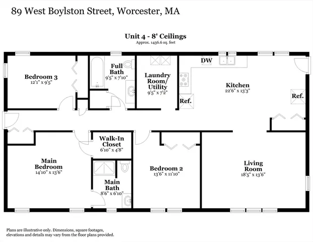 $325,000 | 89 West Boylston Street, Unit 4, Worcester, MA 01606