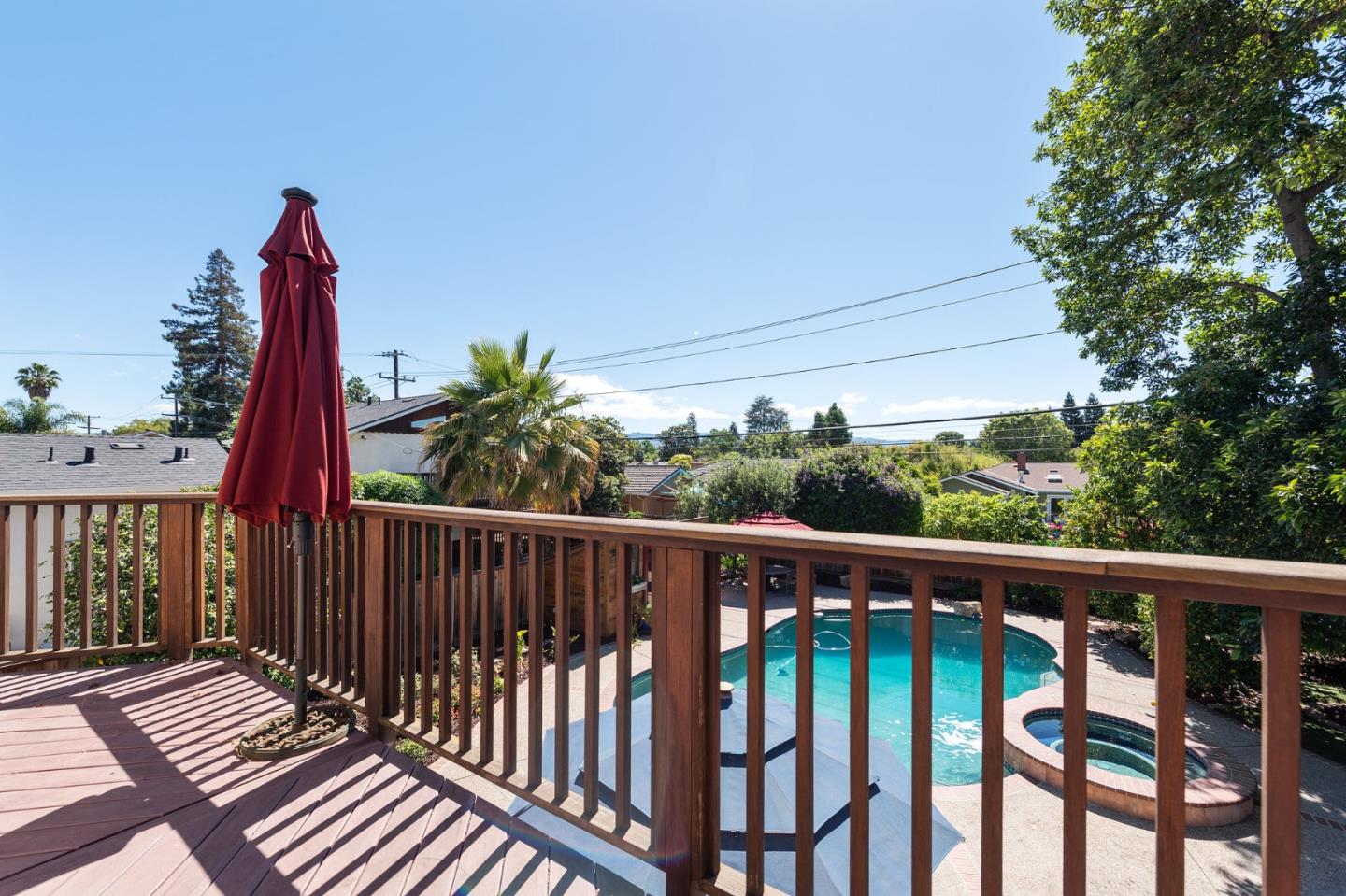 851 Almarida Drive Campbell, CA 95008 - Photo 52 of 63 a view of a roof with wooden floor and fence
