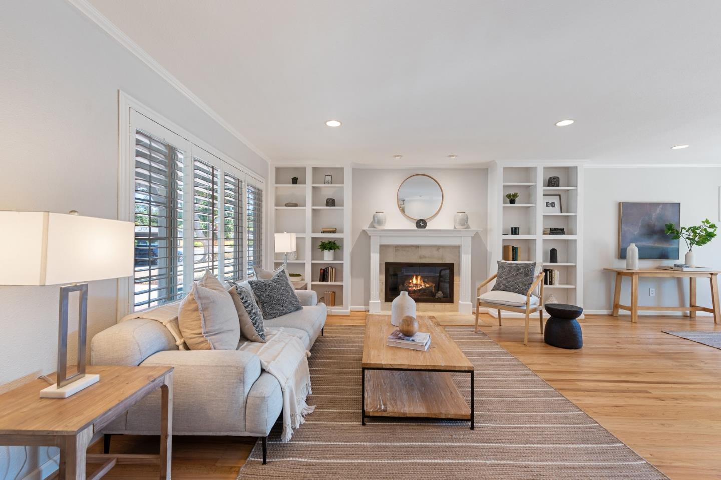 851 Almarida Drive Campbell, CA 95008 - Photo 8 of 63 a living room with furniture and a fireplace