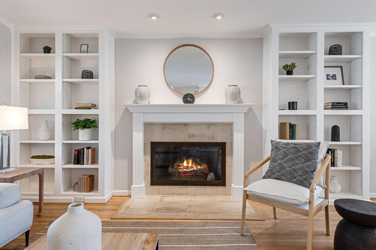 851 Almarida Drive Campbell, CA 95008 - Photo 9 of 63 a living room with furniture and a fireplace