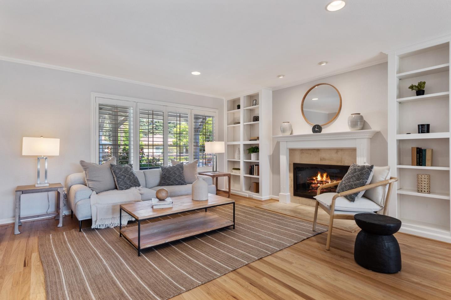 851 Almarida Drive Campbell, CA 95008 - Photo 10 of 63 a living room with furniture and a fireplace