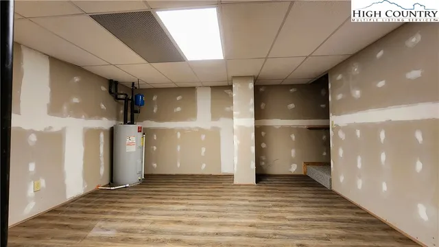 a view of a hallway of the building