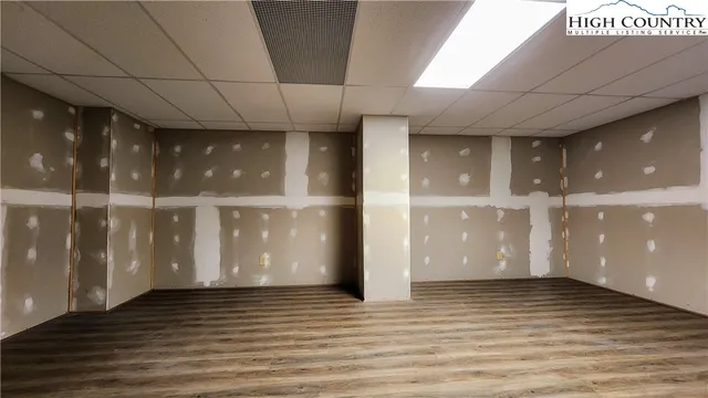 a view of a glass door