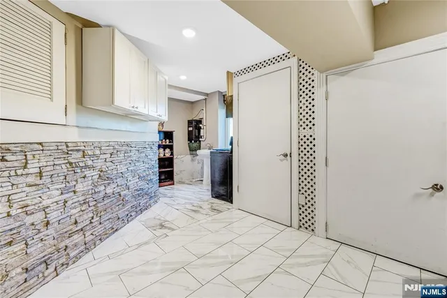 a view of livingroom with kitchen