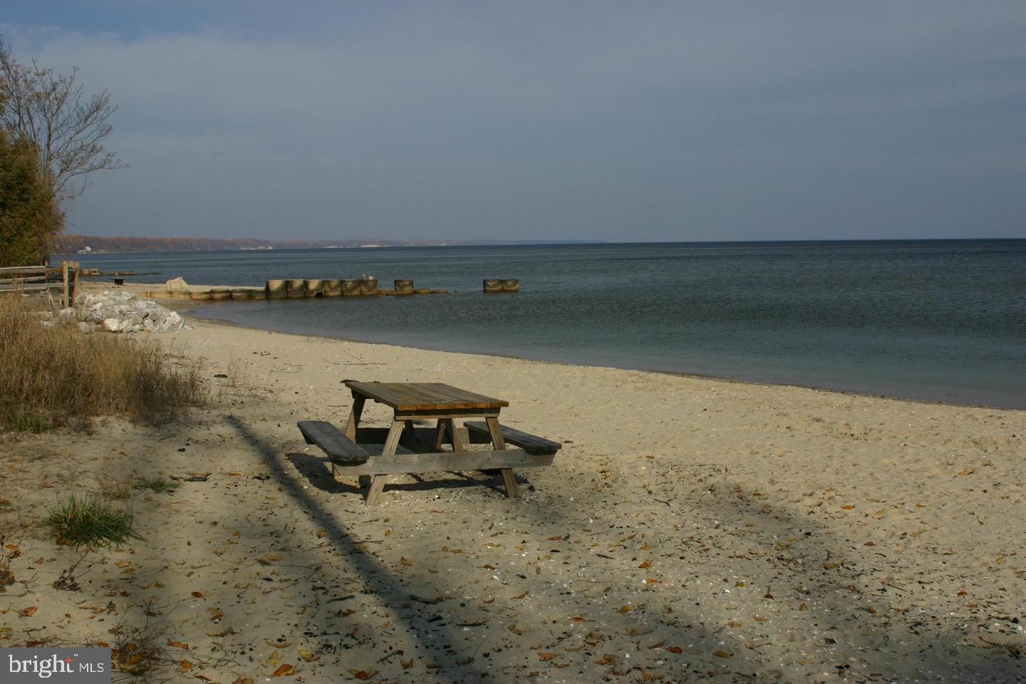 1035 Calvert Beach Road St. Leonard, MD 20685 - Photo 6 of 7 Calvert Beach picnic table