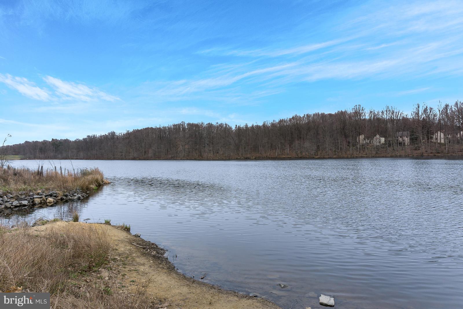 6723 Huntsman Boulevard Springfield, VA 22152 - Photo 27 of 32 a view of a lake with houses in the back