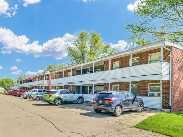 a car parked in front of a house